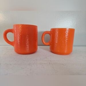 Vintage MCM federal glass mug set of 2